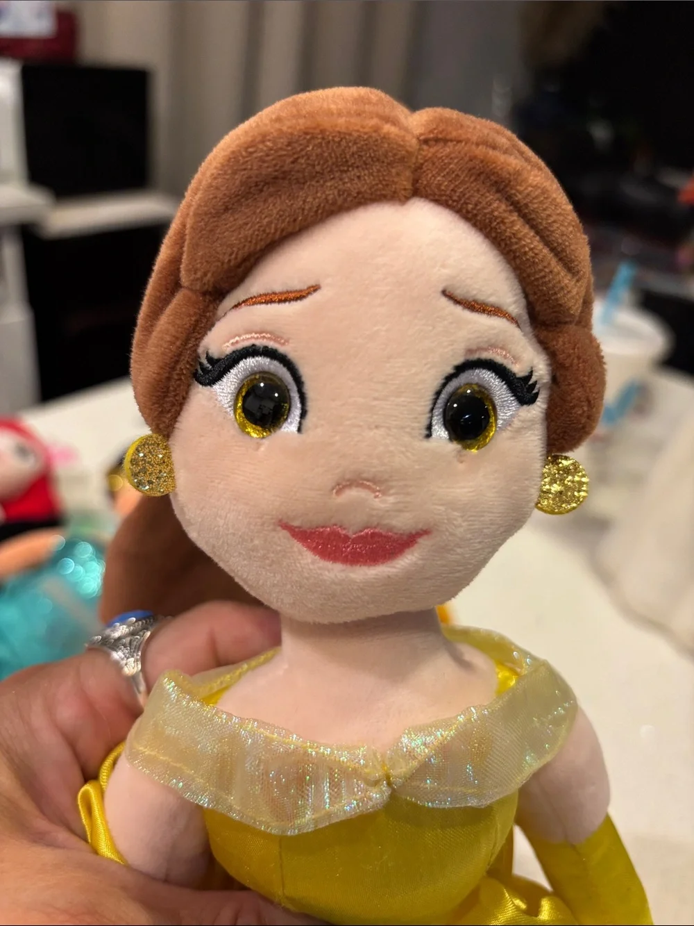 Ty Disney Plush Princess Doll Set - Ariel, Jasmine, Aurora, Belle
